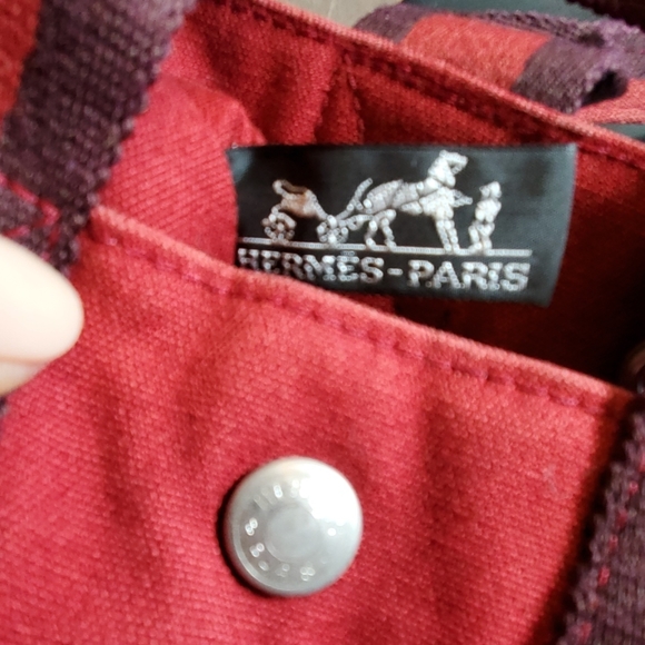 💥SOLD💥Hermes Fourre Tout PM Dark Red - Picture 5 of 8